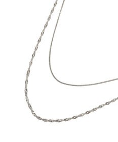 YECCA VECCA 【2本SET】ステンレス2連ネックレス