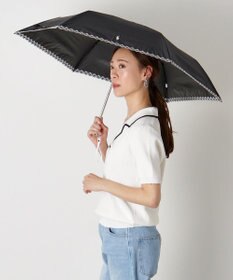 MOONBAT POLO RALPH LAUREN（ポロ ラルフローレン）晴雨兼用日傘 無地 刺繍 遮光率100% 遮熱 UV