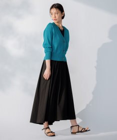 自由区 L 【洗える】ペーパーブレンド カーディガン