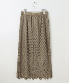 自由区 【SHIHOさん着用・こだわり素材・セットアップ対応】パネルレース スカート