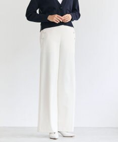 BEIGE， LAZUL / マリンボタンワイドパンツ