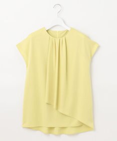 自由区 【洗える・XSサイズあり】ハイツイストポンチフロントタック カットソー