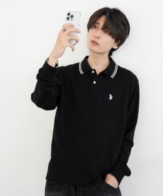 WEGO 【25年秋冬新作/ユニセックスITEM/SMLサイズ展開】別注USPOLOラインポロシャツ（長袖）
