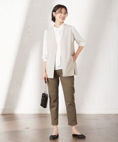 J.PRESS LADIES 【洗える】Hari-Puru jersey ジレ