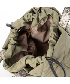 LA BAGAGERIE ドローストリング×キルト2WAYトート SSサイズ