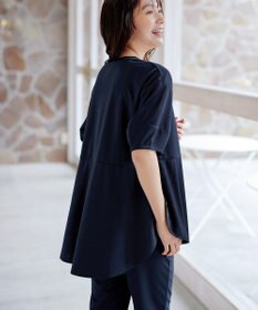 Tiaclasse 【洗える・接触冷感・紫外線ケア・サラごこち】ラウンドヘムチュニック