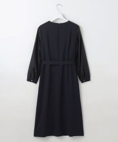 J.PRESS LADIES 【洗える】ノルディス2wayジョーゼット タックディテール ワンピース