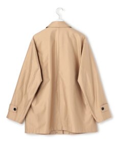 ICB L 【配色襟取り外し可能】ライトモールスキン キルトライナー付きバーンジャケット