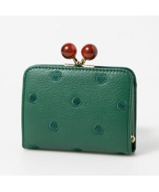 UNBILLION ペルケ perche / アクリル玉ドット刺繍・ジャバラカードウォレット