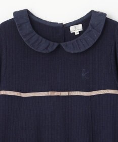 組曲 KIDS 【150-160㎝】バイカラーニットソー ワンピース