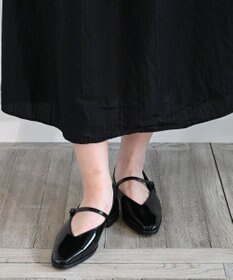 APOM 日本製 晴雨兼用スクエアトゥストラップシューズ15＜CRAHUG限定＞