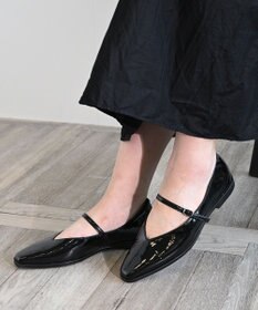 APOM 日本製 晴雨兼用スクエアトゥストラップシューズ15＜CRAHUG限定＞