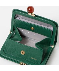 UNBILLION ペルケ perche / アクリル玉ドット刺繍・ジャバラカードウォレット