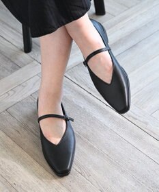 APOM 日本製 晴雨兼用スクエアトゥストラップシューズ15＜CRAHUG限定＞