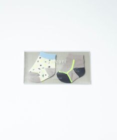 TRICOTE TERRAZZO SOCKS SET OF 2 / テラゾソックス2セット (BABY)