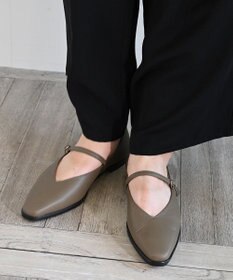 APOM 日本製 晴雨兼用スクエアトゥストラップシューズ15＜CRAHUG限定＞