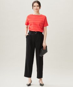 自由区 【カタログ掲載・セットアップ対応・接触冷感・UVカット・洗える】ライトリネンライクテーパード パンツ