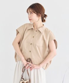 earth music&ecology コクーンフォルムシャツ