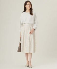 自由区 L 【17号サイズまで展開・カタログ掲載・セットアップ対応】トリアセダブルクロス ブラウス