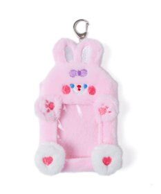 WEGO ふわふわぬいカードホルダーキーホルダーA