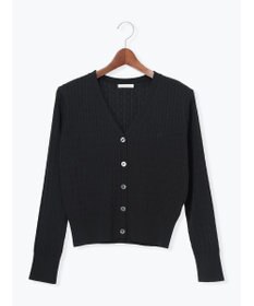 Te chichi ミニケーブル刺繍Vネックカーディガン