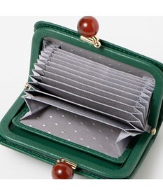 UNBILLION ペルケ perche / アクリル玉ドット刺繍・ジャバラカードウォレット