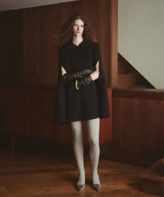 #Newans セーラーカラーダブルフェイスケープコート