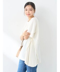 earth music&ecology プリーツドッキングチュニック