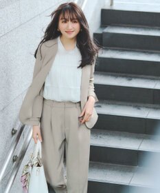 ANY SIS 【洗える】シャーリングシアー ブラウス