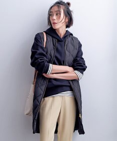 UNFILO L 【洗える】ダブルフェイス サイドZIPフーディ