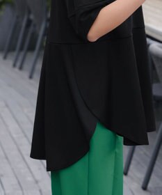 Tiaclasse 【洗える・接触冷感・紫外線ケア・サラごこち】ラウンドヘムチュニック