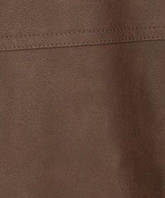 earth music&ecology フェイクレザージップジャケット