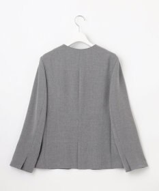 J.PRESS LADIES 【セットアップ対応】MELANGE ライトツイル ノーカラー ジャケット