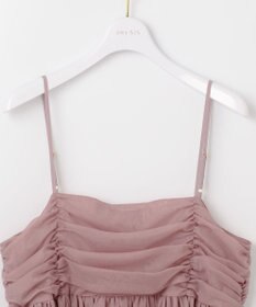 ANY SIS 【洗える】チュールレイヤード キャミソール