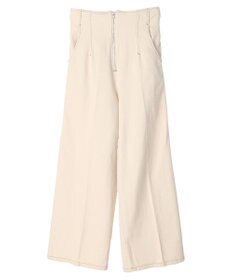 earth music&ecology フロントジップデニムパンツ