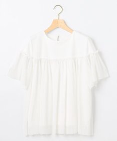 組曲 S プリーツコンビ5分袖 カットソー