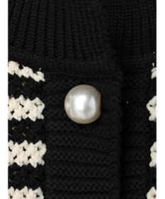 Green Parks ・ＥＬＥＮＣＡＲＥ　ＤＵＥ　パール釦カーディガン