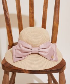 Maison de FLEUR サテンビッグリボンハット