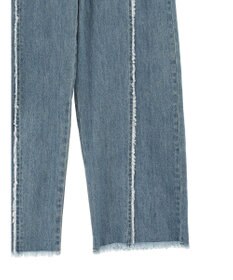 Green Parks ・Double Flags デニムフリンジラインパンツ