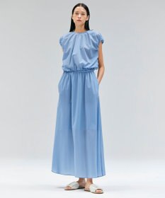 BEIGE， 【洗える/セットアップ対応】SPIGA / ギャザーロングフレアスカート