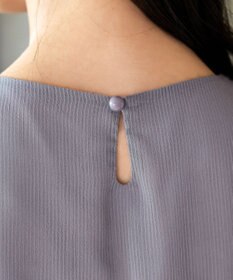 Tiaclasse L 【洗える】ドビーシフォンパールブラウス