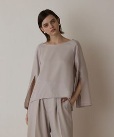 GRACE CONTINENTAL スリットスリーブトップ