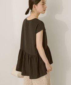 AMERICAN HOLIC ペプラムノースリーブブラウス【WEB限定カラー有り】