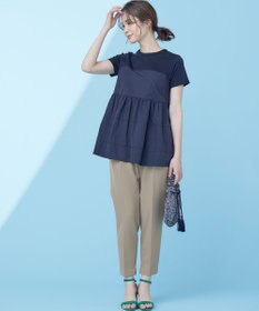 組曲 ライトダブルクロス テーパードパンツ