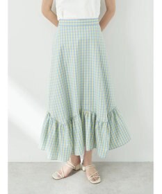 earth music&ecology イレヘムチェックスカート