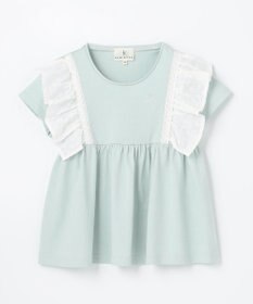 組曲 KIDS 【110-140cm】ラッフルレースフリル Tシャツ