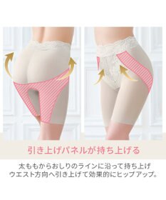 BRADELIS New York 【BRADELIS NewYork peace】おしりPラインレーシーロングショーツ23