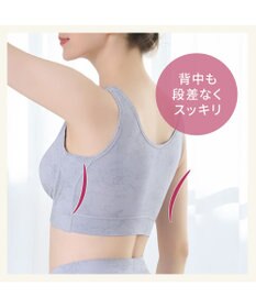 BRADELIS New York 【Yukine inc. 】ゆきねえ365綿混モアらく快適フルカップブラ24 ブラデリス ノンワイヤー 補正 ブラジャー下着 良く伸びて身体にフィット YH124301