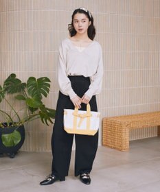 earth music&ecology 【Mサイズ】ベルトキャンバストートバッグ