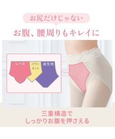 BRADELIS New York 【BRADELIS NewYork peace】おしりPラインレーシーロングショーツ23